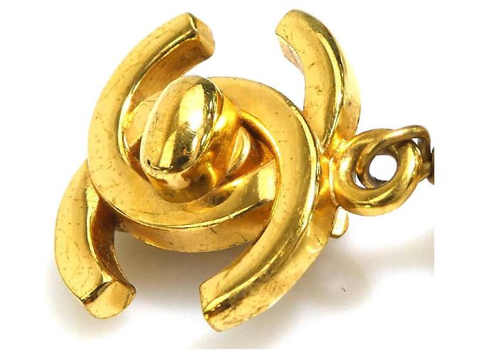Orecchini a clip in oro e bianco sporco di Chanel D'oro - vista 8