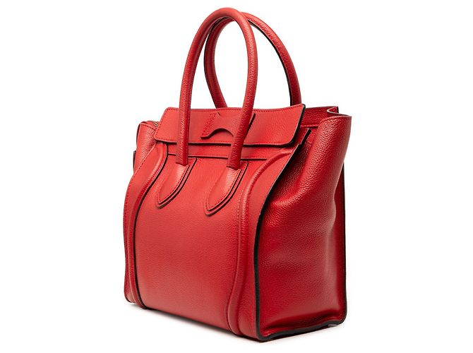 Céline Borsa da viaggio Luggage in micro pelle di vitello rossa Celine Rosso - vista 2