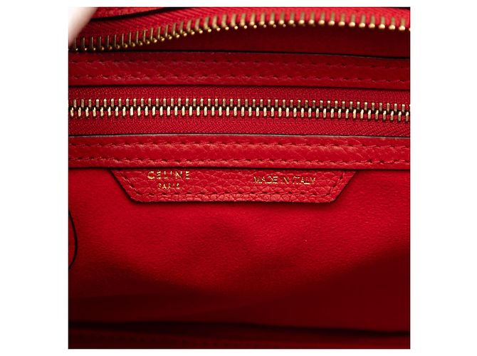 Céline Borsa da viaggio Luggage in micro pelle di vitello rossa Celine Rosso - vista 5