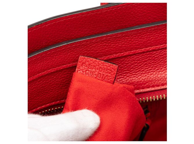 Céline Borsa da viaggio Luggage in micro pelle di vitello rossa Celine Rosso - vista 6