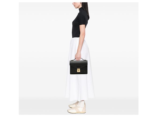 Louis Vuitton Monceau 28 in Epi Nero - vista 7