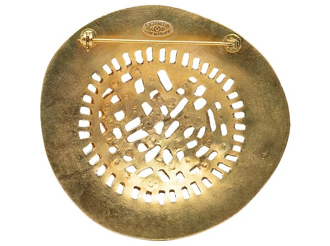 Spilla per cappello in oro placcato Chanel D'oro - vista 2