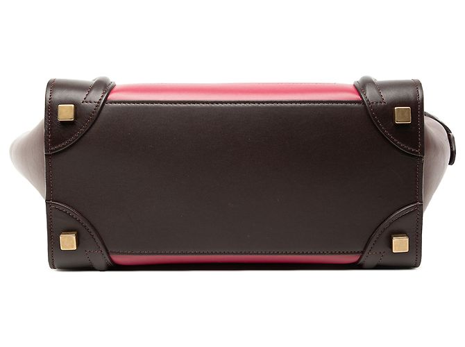 Luggage Céline Celine Pink Micro Tricolor Leder Reisetasche - Ansicht 3