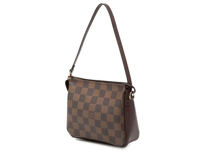 Trousse Pochette Damier Ebene Marrone Louis Vuitton - vista 2