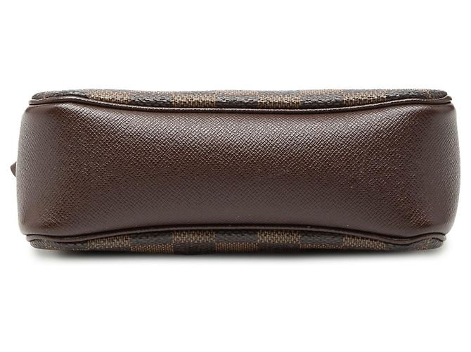 Trousse Pochette Damier Ebene Marrone Louis Vuitton - vista 3