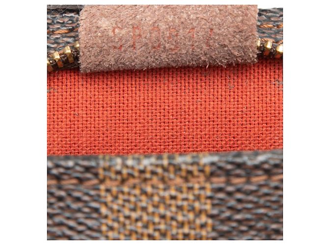 Trousse Pochette Damier Ebene Marrone Louis Vuitton - vista 6