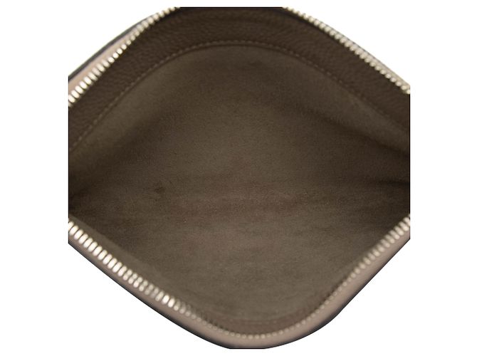 Pochette Bazar PM in Togo marrone Hermès Taupe - vista 4