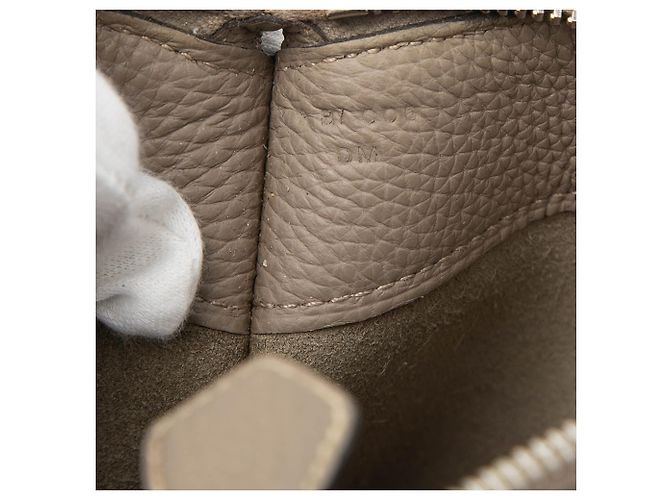 Pochette Bazar PM in Togo marrone Hermès Taupe - vista 6