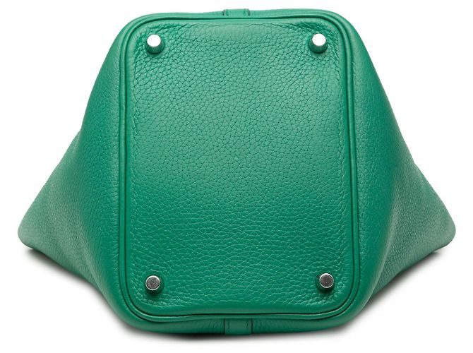 Hermès Picotin Lock 18 in Clemence verde - vista 3