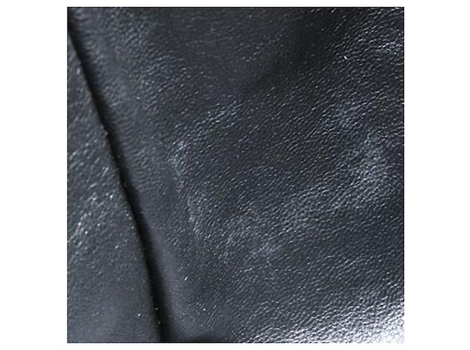 Borsa a spalla Chanel in caviar trapuntato nero con tasca frontale CC - vista 13