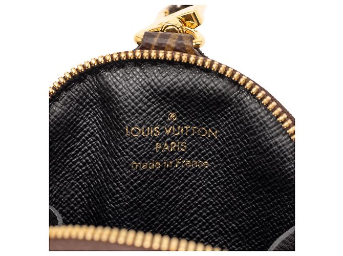 Monedero Redondo Multi Pochette Monograma Marrón Louis Vuitton Castaño - vista 5