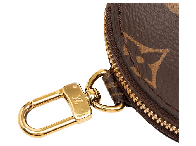 Monedero Redondo Multi Pochette Monograma Marrón Louis Vuitton Castaño - vista 6