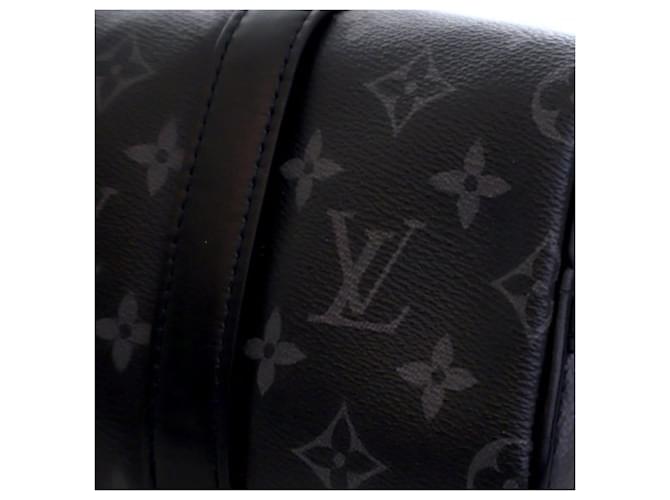 Louis Vuitton Keepall Bandoulière 25 Monogram Eclipse Reverse Nero - vista 10