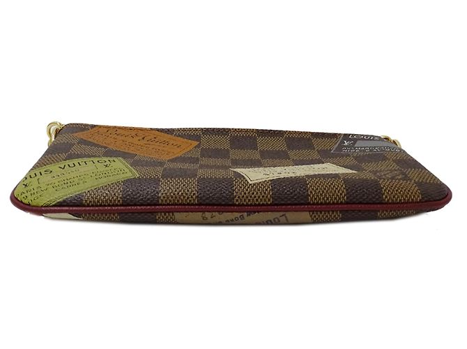 Pochette in Tela Damier Louis Vuitton Marrone Damier ebene - vista 3