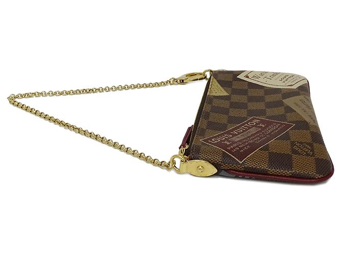 Pochette in Tela Damier Louis Vuitton Marrone Damier ebene - vista 4