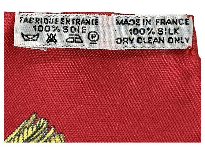 Hermès Carré 90 Schal - ANSICHT DES WAGEN DER REALE Schwarz Rot - Ansicht 4