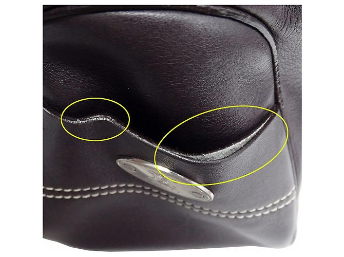 Boogie Céline Borsa in pelle marrone scuro Celine - vista 11
