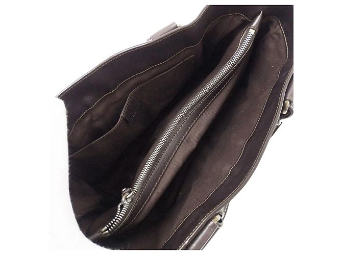Boogie Céline Borsa in pelle marrone scuro Celine - vista 6