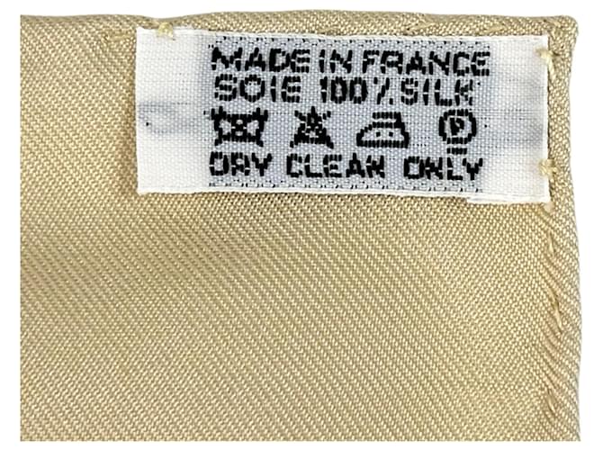 Silk In Sciarpa in seta beige Hermès - vista 5