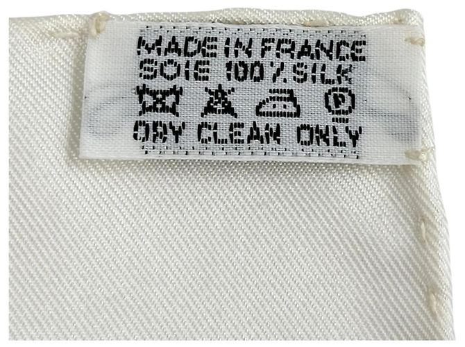 Sciarpa Hermès Carré 90 Faubourg Express Bianco Multicolore - vista 5