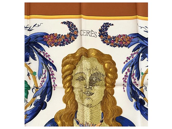 Silk In Foulard in seta Carre 90 di Hermès Multicolore Arancione - vista 2