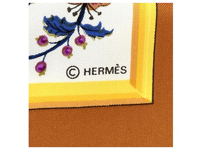 Silk In Foulard in seta Carre 90 di Hermès Multicolore Arancione - vista 4