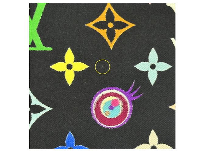 Seidenschal Monogramm Louis Vuitton Braun Schwarz Mehrfarben - Ansicht 6