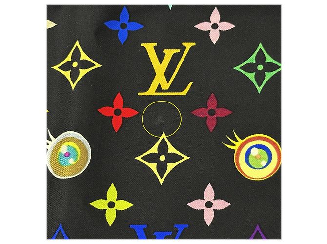 Seidenschal Monogramm Louis Vuitton Braun Schwarz Mehrfarben - Ansicht 7