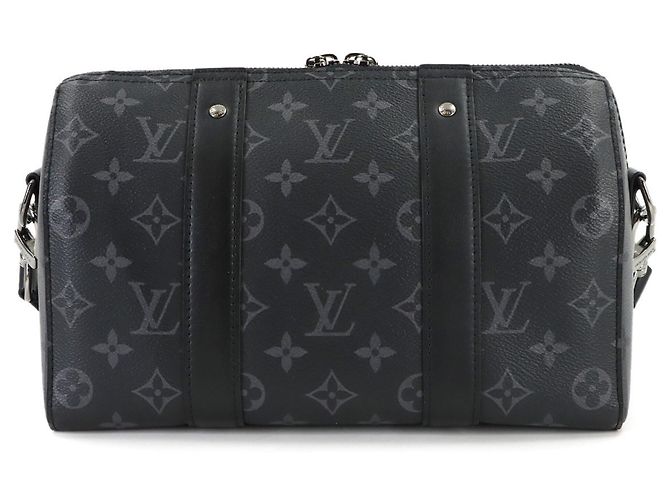 Schulterhandtasche Keepall City Monogram Eclipse Reverse Louis Vuitton Monogramm - Ansicht 2