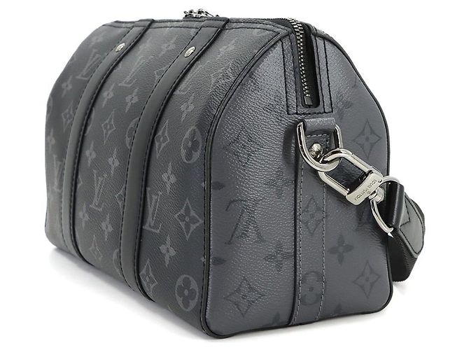 Schulterhandtasche Keepall City Monogram Eclipse Reverse Louis Vuitton Monogramm - Ansicht 3