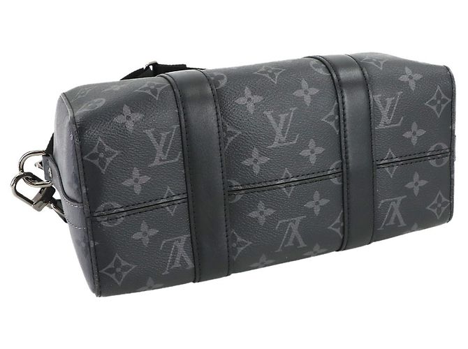 Schulterhandtasche Keepall City Monogram Eclipse Reverse Louis Vuitton Monogramm - Ansicht 4