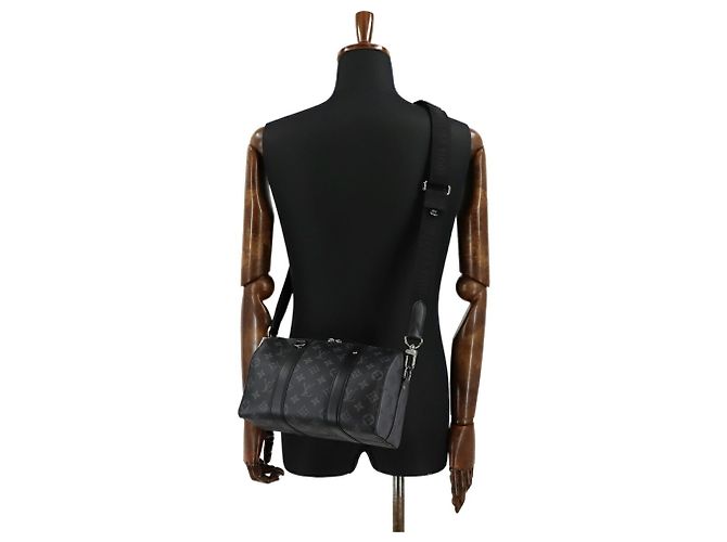 Schulterhandtasche Keepall City Monogram Eclipse Reverse Louis Vuitton Monogramm - Ansicht 9