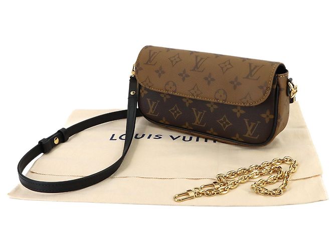 Borsa a Spalla Louis Vuitton Monogram Reverse Wallet On Chain Ivy Monogramma - vista 2