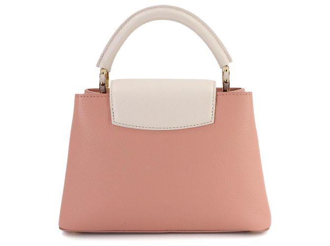 Borsa Capucines BB Louis Vuitton Rosa Grigio - vista 3