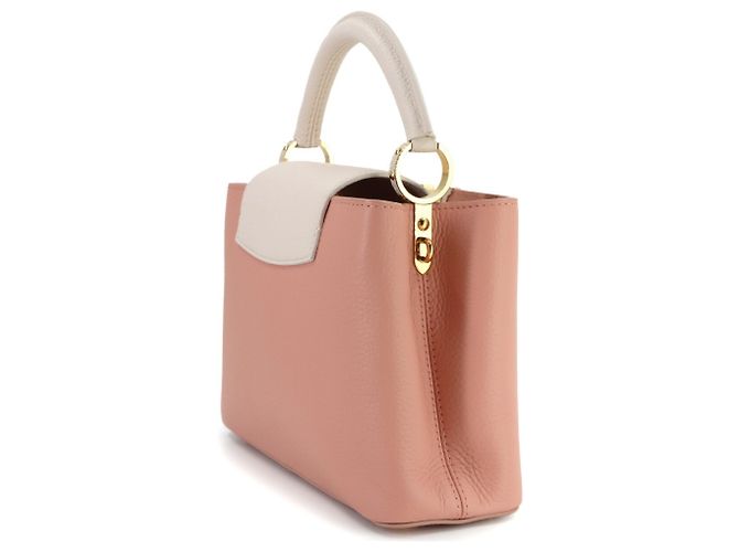 Borsa Capucines BB Louis Vuitton Rosa Grigio - vista 4