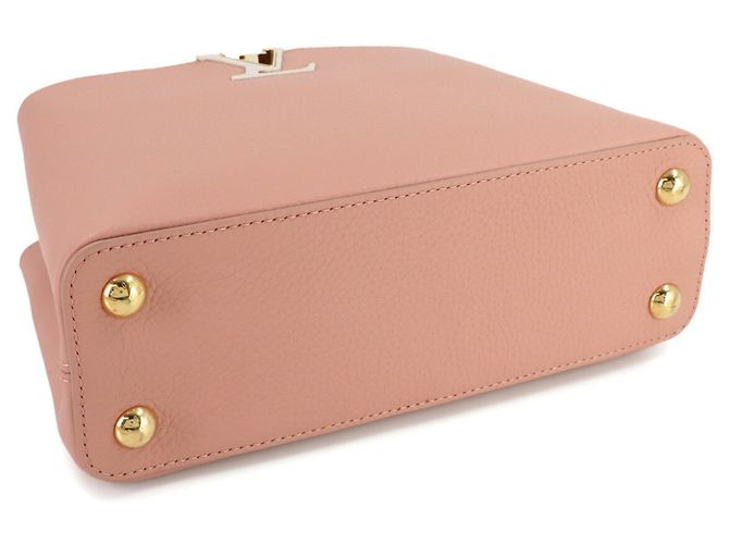 Borsa Capucines BB Louis Vuitton Rosa Grigio - vista 5
