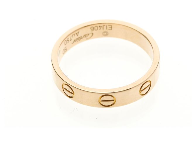 Anillo Mini Love Cartier en Oro Rosa Dorado - vista 5