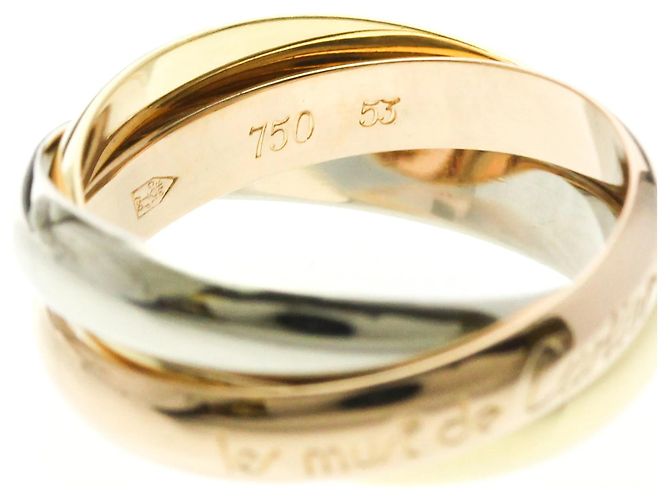 Anello di moda Cartier Trinity D'oro - vista 7