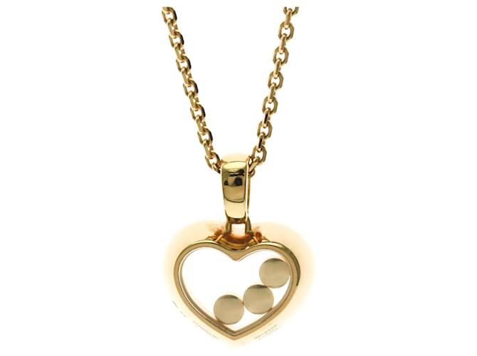Collar Péndulo Chopard Happy Diamonds Dorado - vista 2