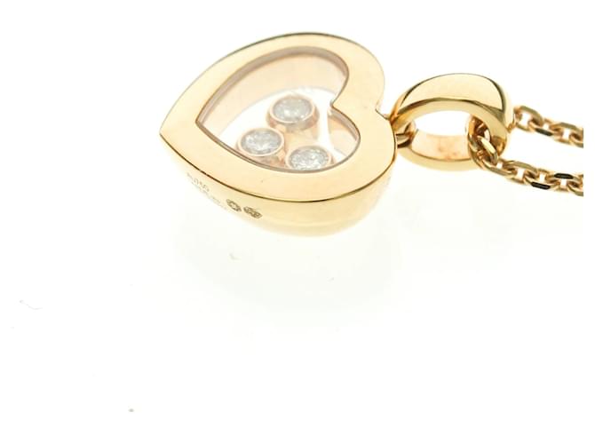 Collar Péndulo Chopard Happy Diamonds Dorado - vista 3