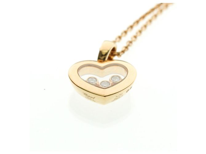 Collar Péndulo Chopard Happy Diamonds Dorado - vista 4