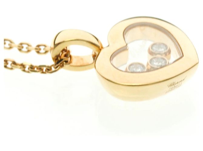 Collar Péndulo Chopard Happy Diamonds Dorado - vista 5