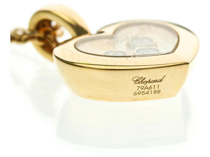 Collar Péndulo Chopard Happy Diamonds Dorado - vista 8