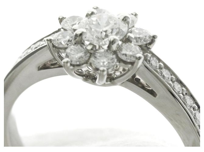 Tiffany & Co Tiffany Flora Diamantring aus Platin Silber - Ansicht 10