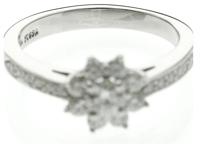 Tiffany & Co Tiffany Flora Diamantring aus Platin Silber - Ansicht 5