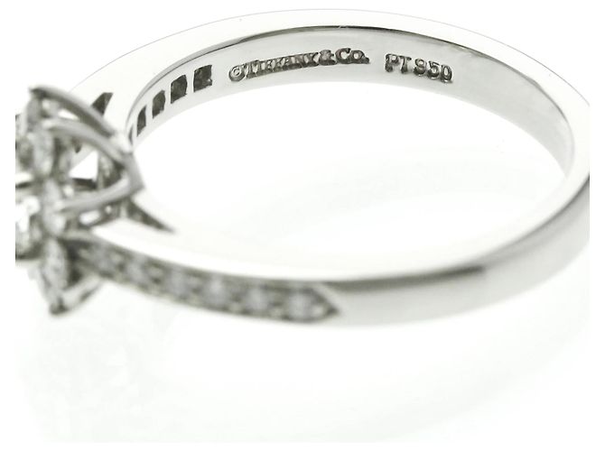 Tiffany & Co Tiffany Flora Diamantring aus Platin Silber - Ansicht 6