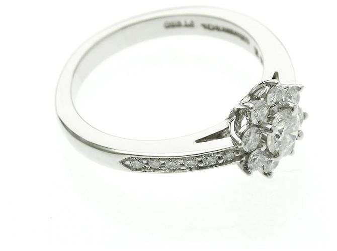 Tiffany & Co Tiffany Flora Diamantring aus Platin Silber - Ansicht 9