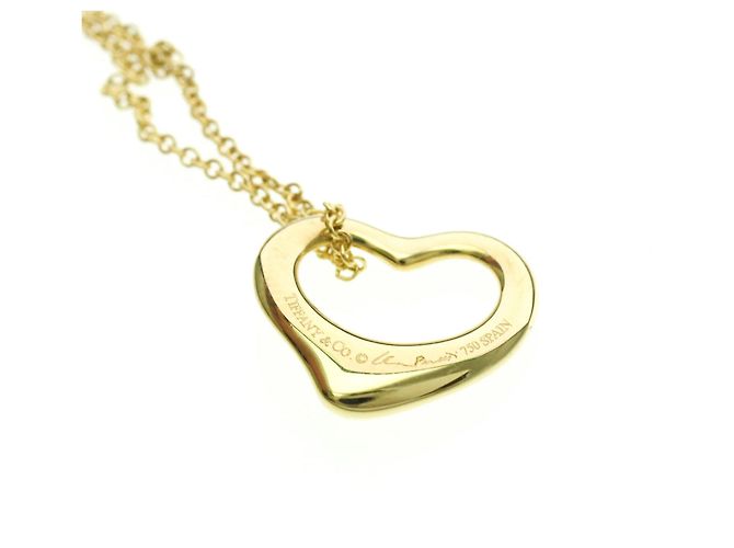 Tiffany & Co Collana Pendente Cuore Aperto Tiffany D'oro - vista 7