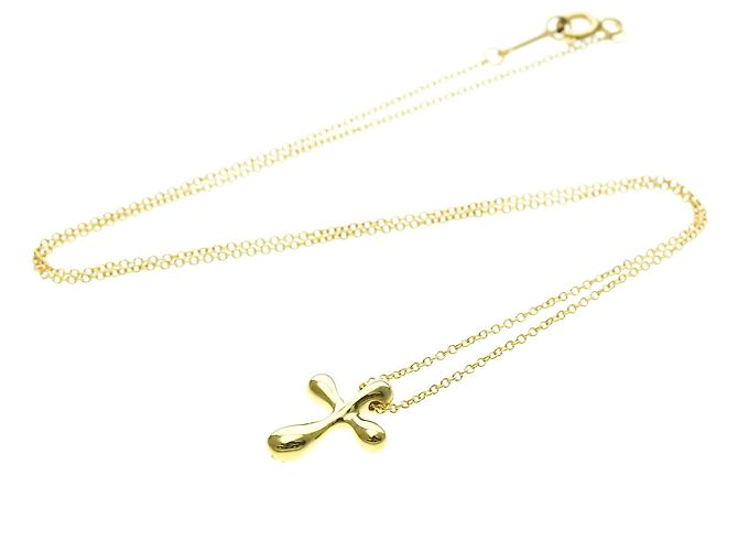 Tiffany & Co Collana croce piccola Tiffany in oro giallo 18K D'oro - vista 13