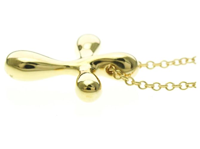 Tiffany & Co Collana croce piccola Tiffany in oro giallo 18K D'oro - vista 3